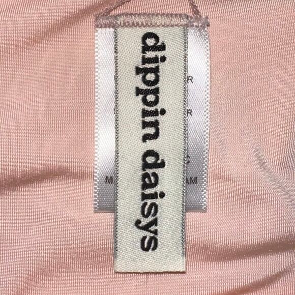 Dippin Daisys Mia Tie Side Cheeky Halter Zig Zag Stripe Bikini Set Size Large - Picture 3 of 16